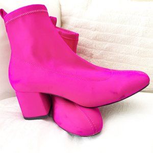 Topshop Fuchsia Hot Pink Booties
